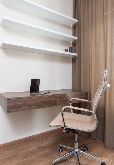 Install a Floating Shelf Above Your Desk (image credits: pexels)