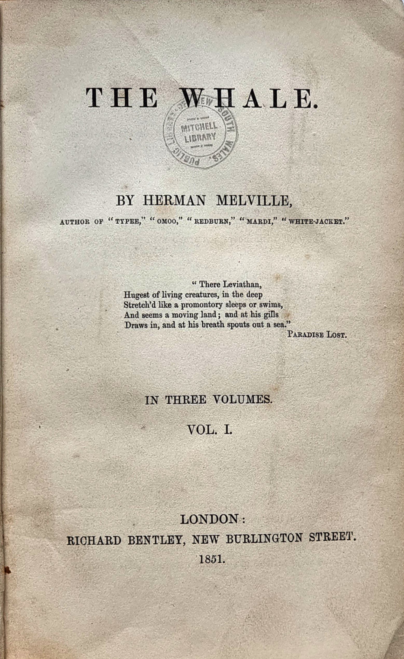 Moby-Dick (1851) – Herman Melville 🐋 (image credits: wikimedia)