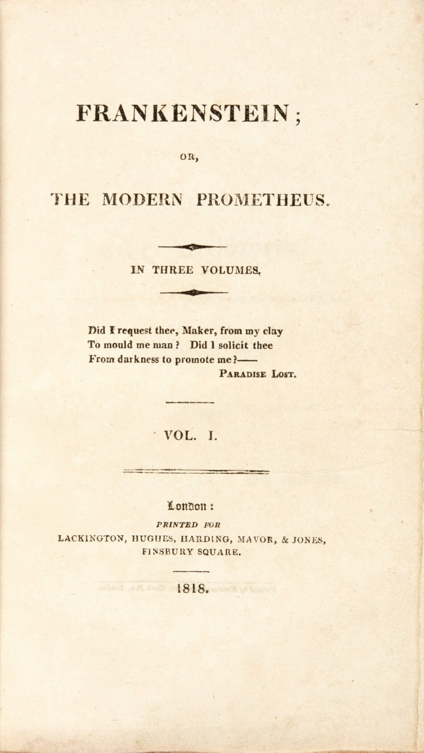 Frankenstein (1818) – Mary Shelley ⚡ (image credits: wikimedia)