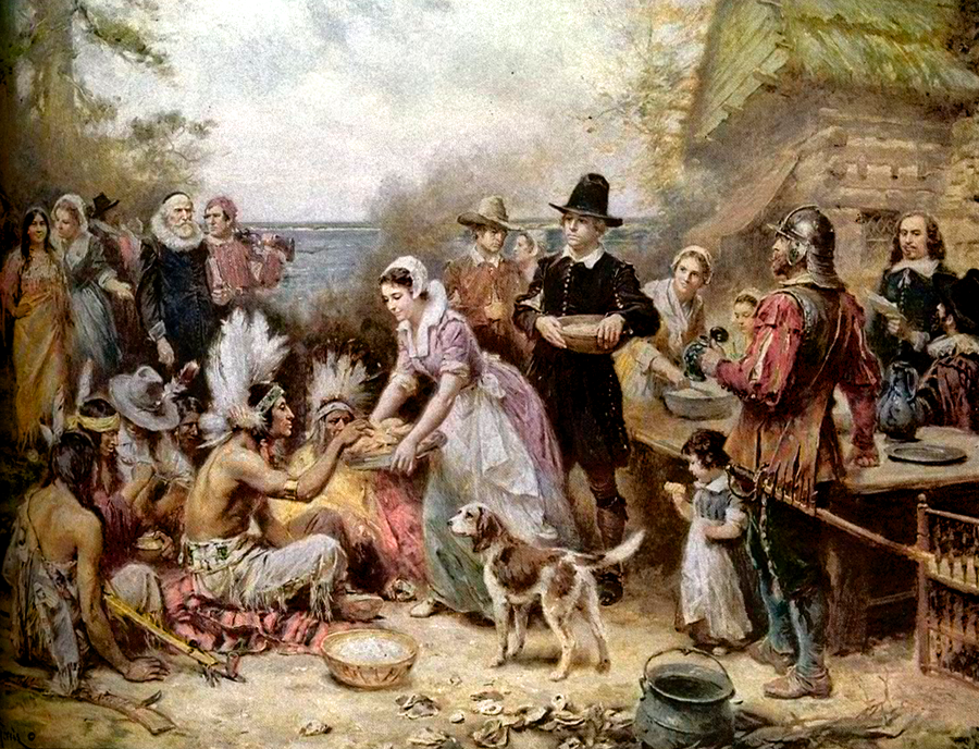 The First Thanksgiving Was Peaceful (image credits: wikimedia)