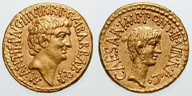 3. Mark Antony & Octavian (image credits: wikimedia)
