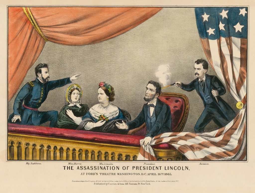 13. John Wilkes Booth & Lincoln (image credits: rawpixel)