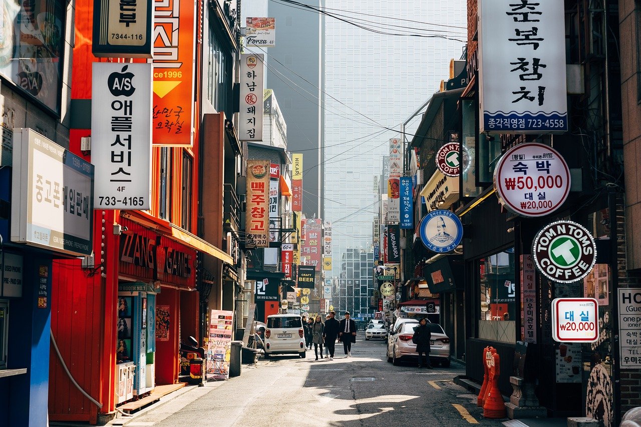 South Korea – Median Age: 45.1 Years (image credits: pixabay)