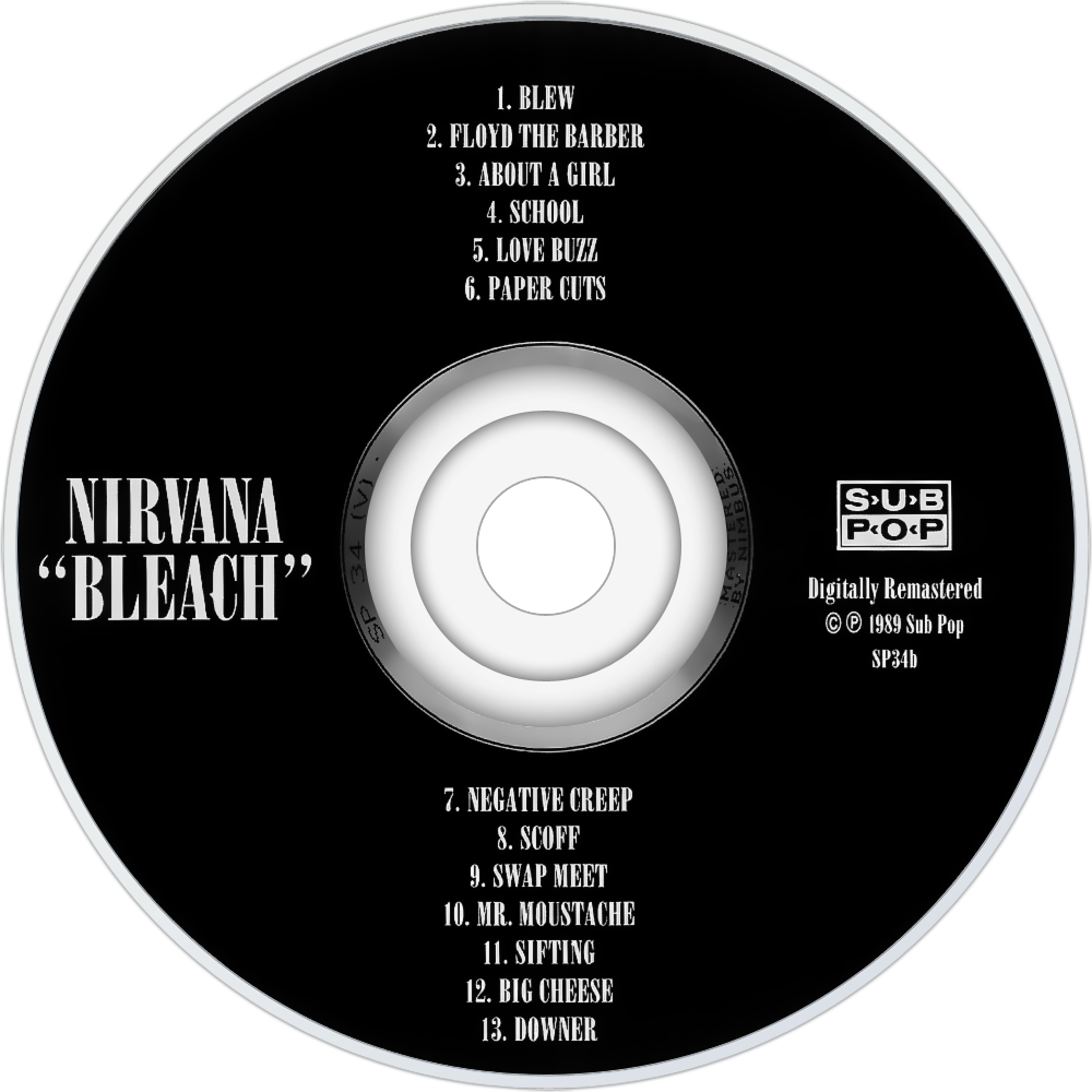 Nirvana – Bleach (1989) (image credits: wikimedia)