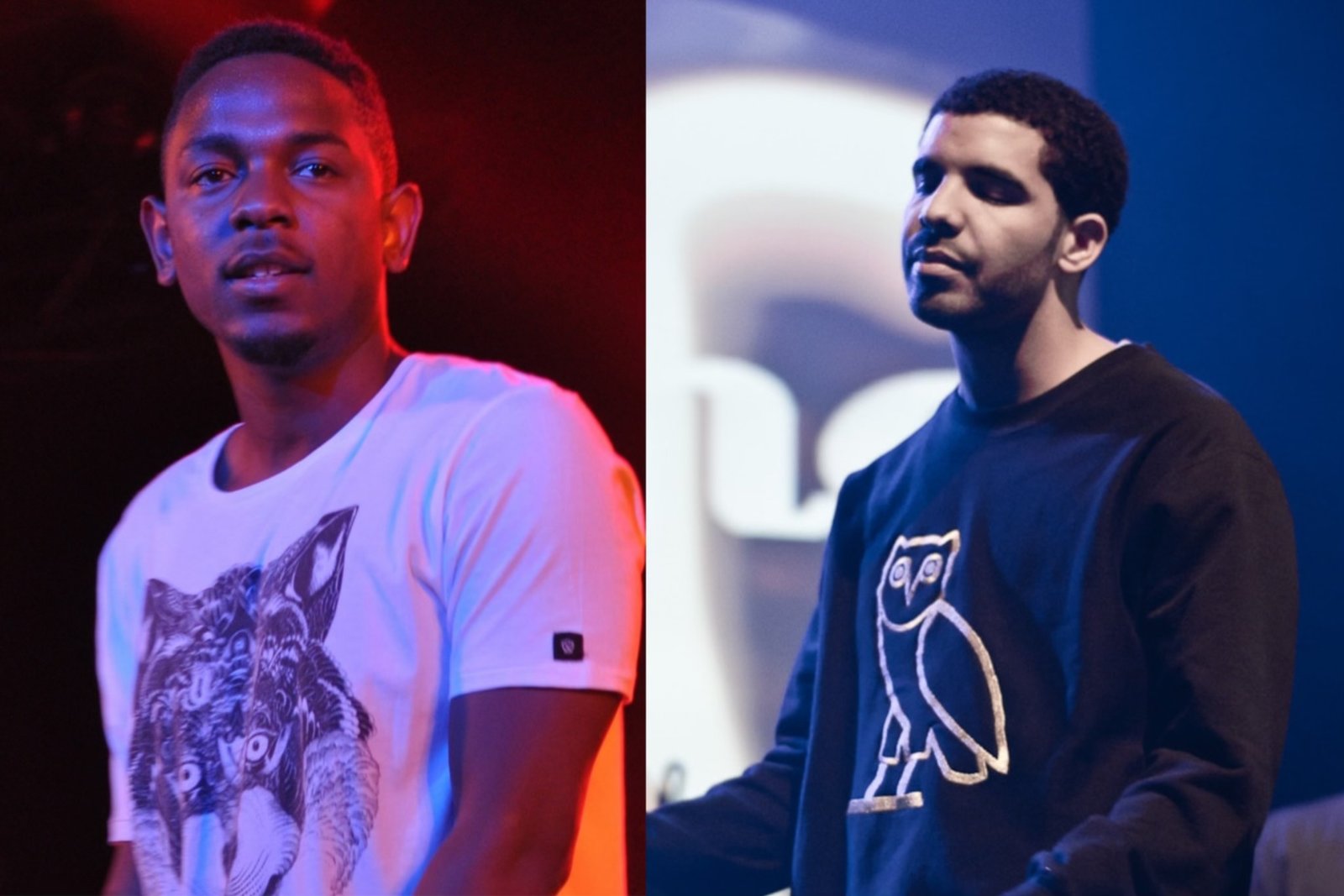 Drake vs. Kendrick Lamar (image credits: wikimedia)
