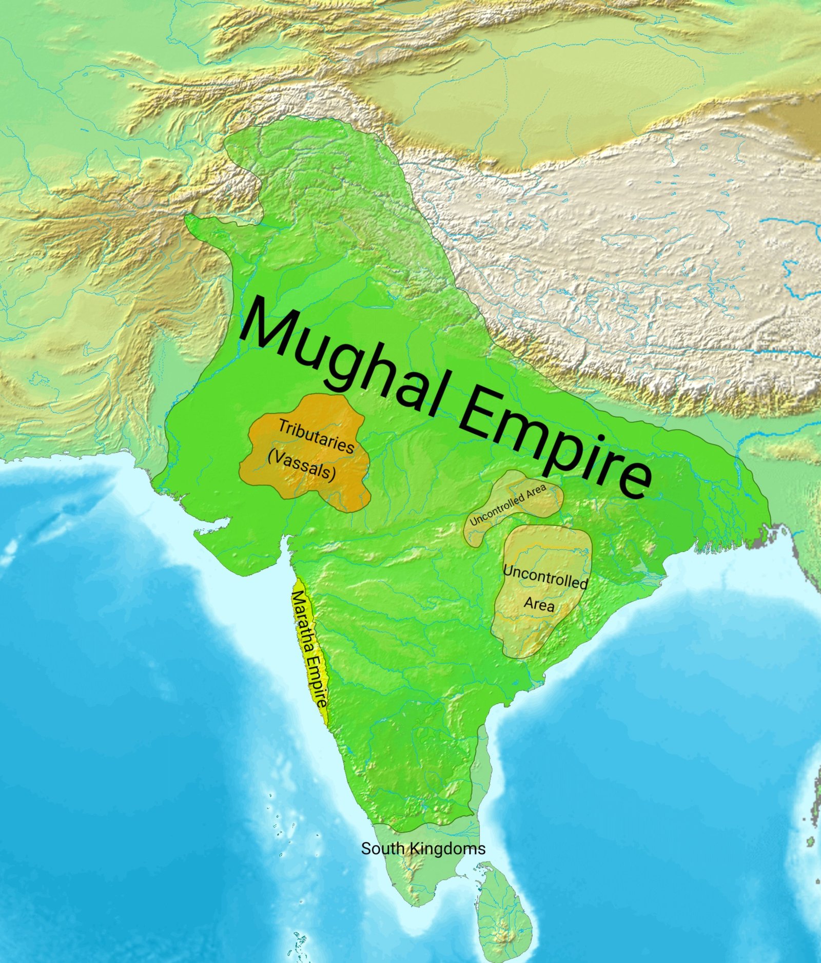 The Mughal Empire (1526–1857) (image credits: wikimedia)