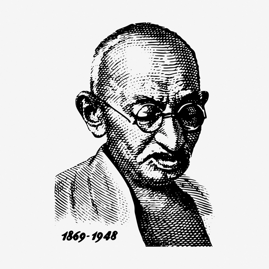 Mahatma Gandhi (1869–1948) – The Father of Nonviolent Resistance (image credits: rawpixel)