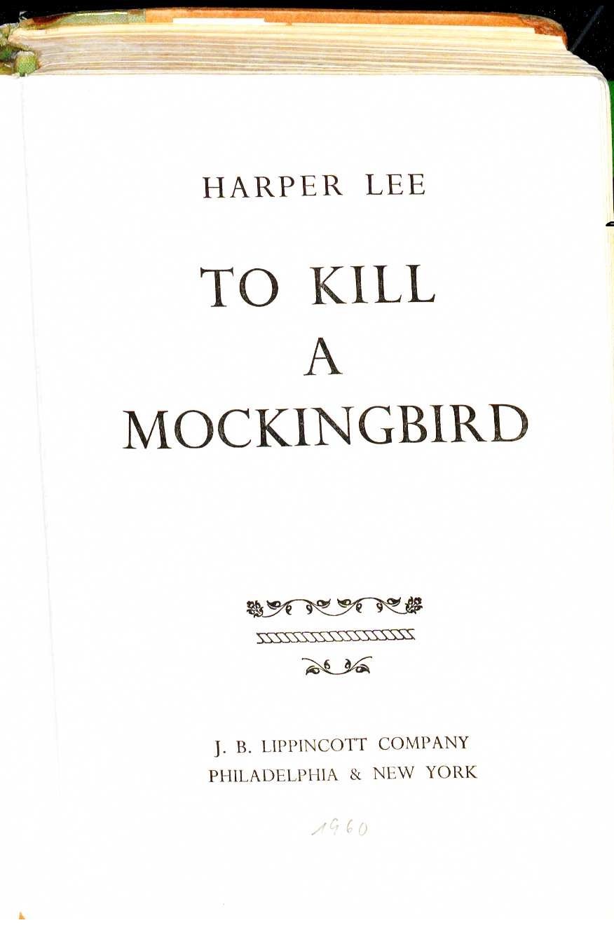 To Kill a Mockingbird by Harper Lee (image credits: wikimedia)