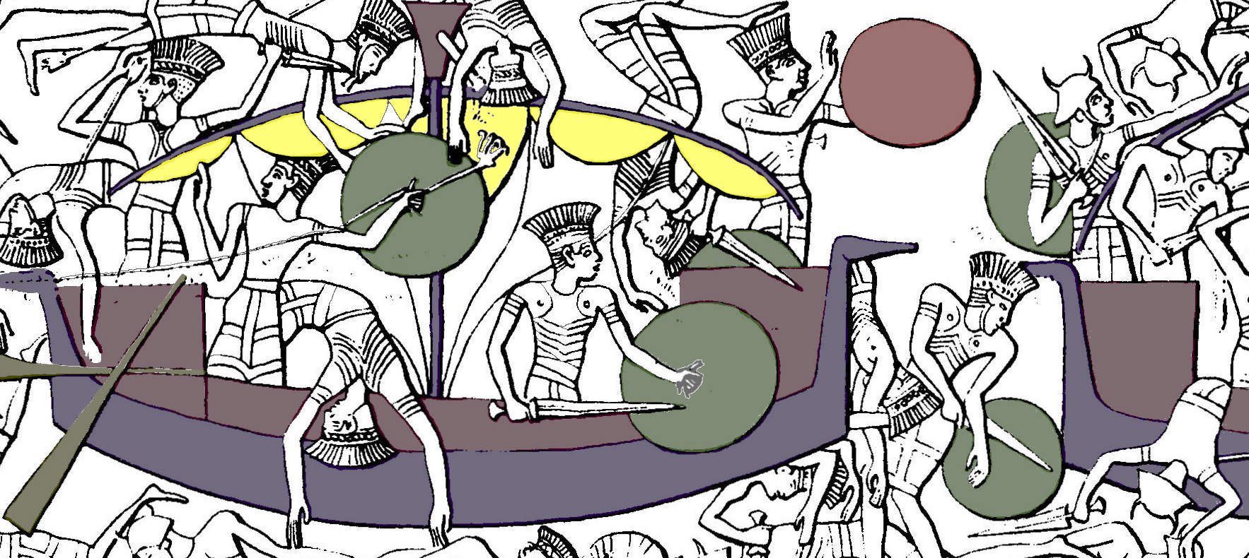 The Sea Peoples (c. 1200 BCE, Mediterranean) (image credits: wikimedia)