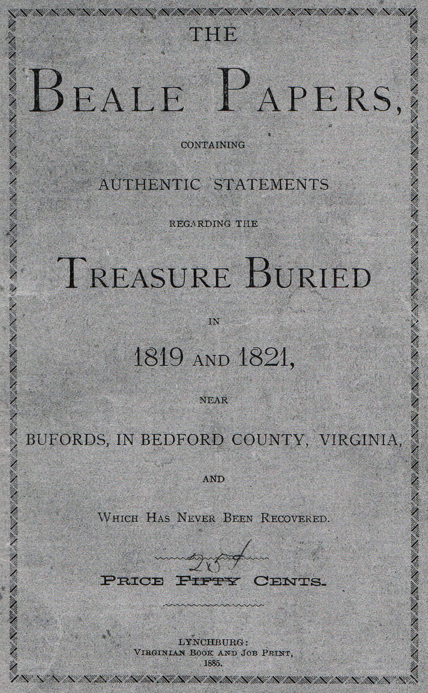The Beale Ciphers: A Treasure Still Waiting to Be Found (image credits: wikimedia)