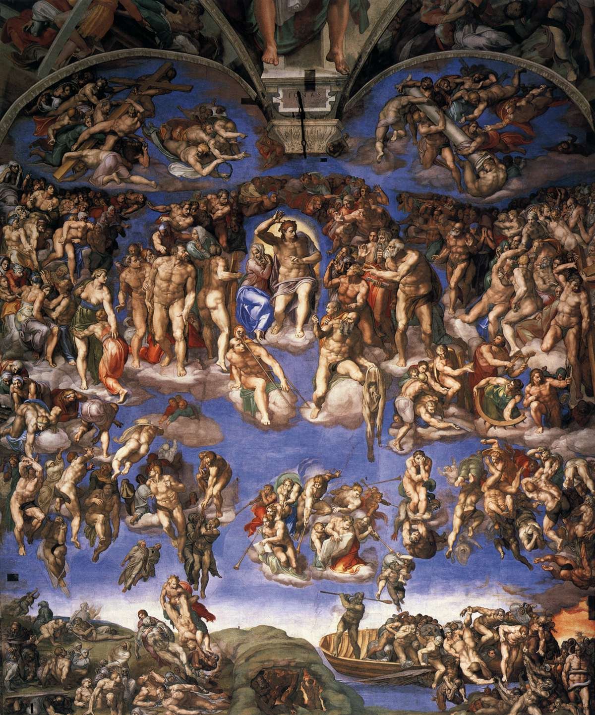 Michelangelo's Secret in The Last Judgment (image credits: wikimedia)