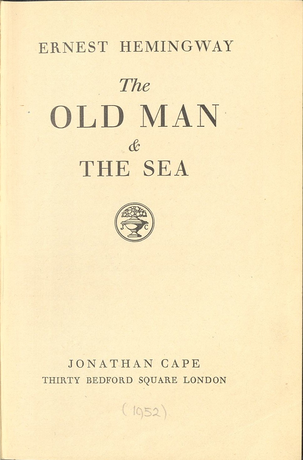 The Old Man and the Sea by Ernest Hemingway (image credits: wikimedia)