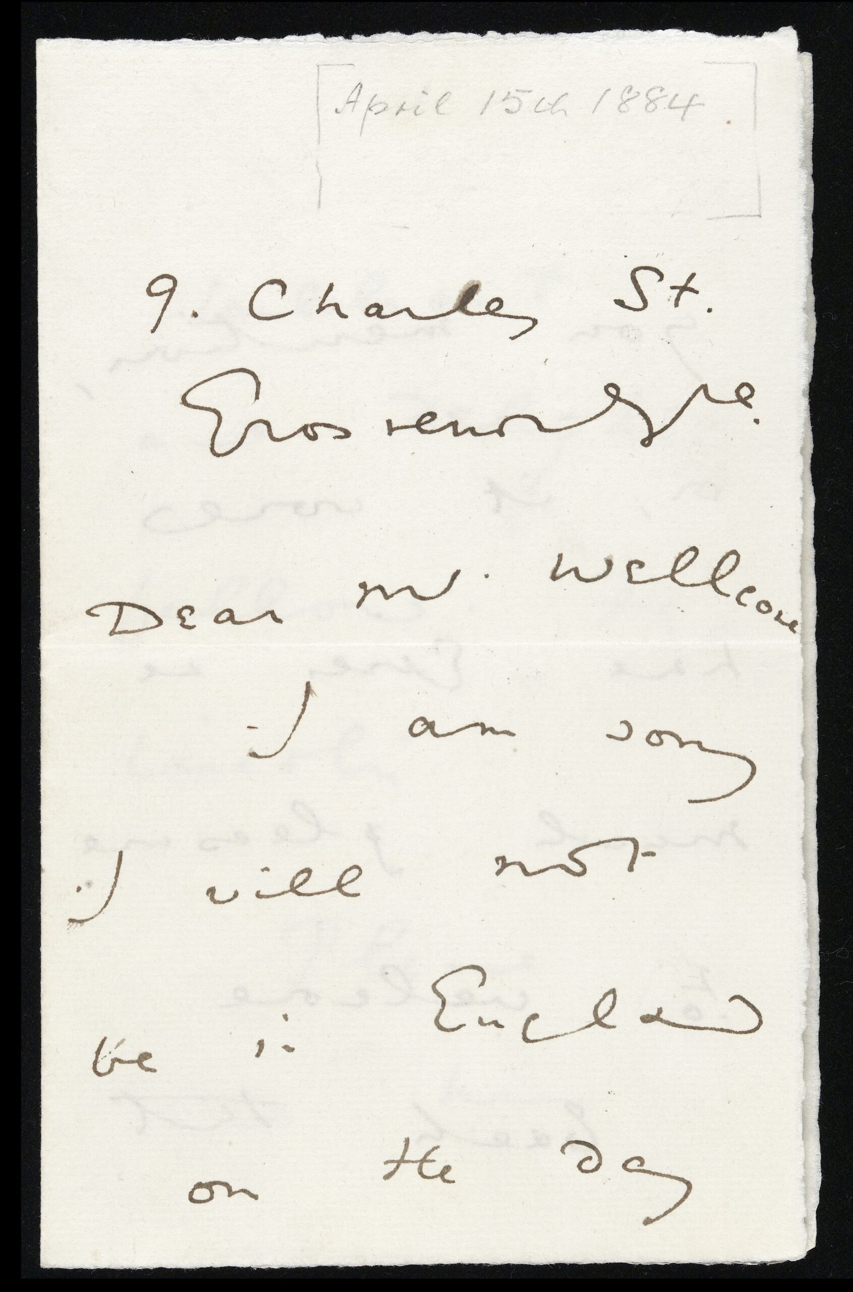 Oscar Wilde to Lord Alfred Douglas (