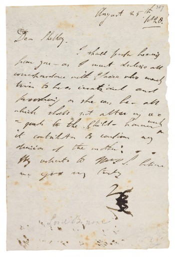 Lord Byron to Lady Caroline Lamb (image credits: wikimedia)