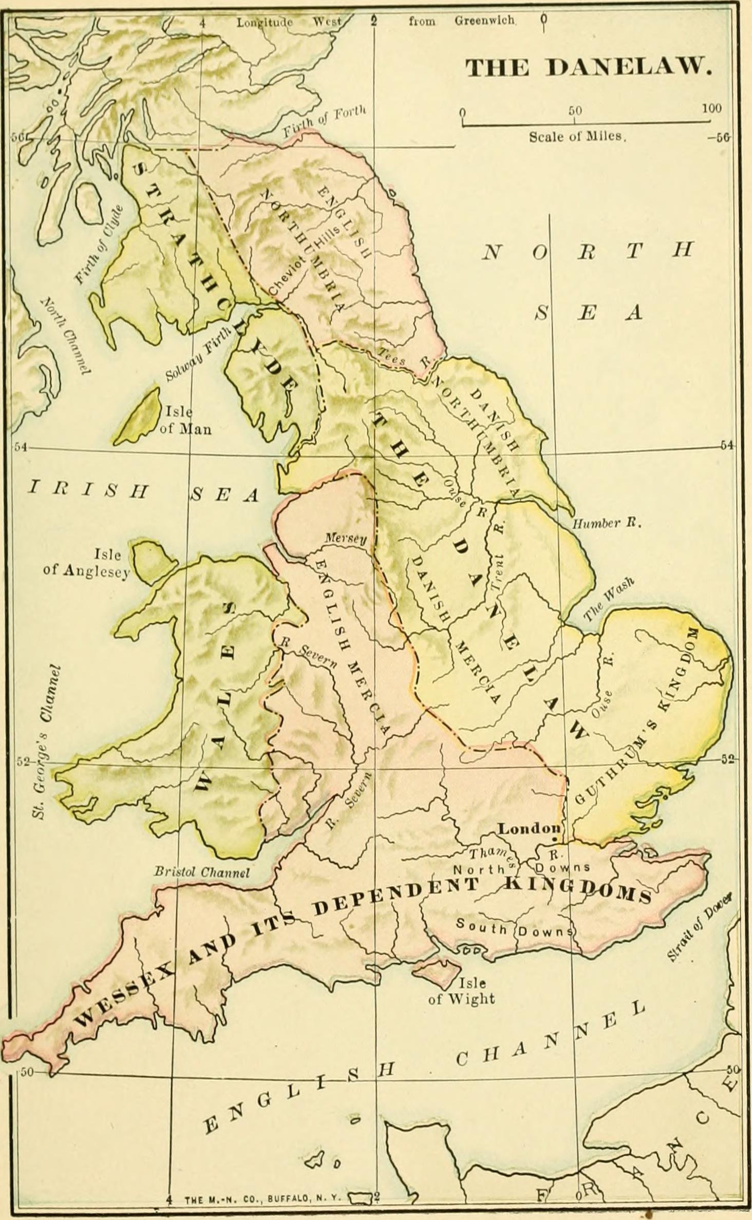 7. The Danelaw Boundary (9th–11th Century) (image credits: wikimedia)