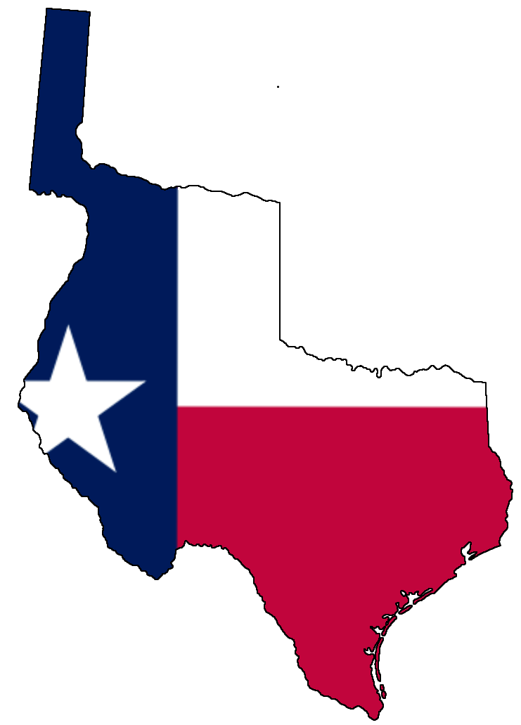 20. The Republic of Texas Border (1836–1845) (image credits: wikimedia)