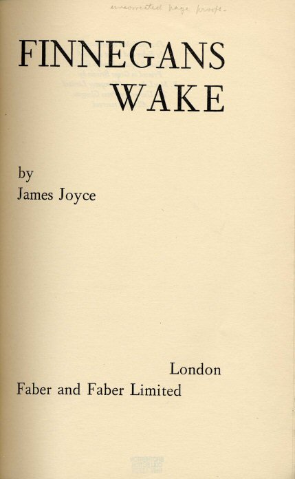 Finnegans Wake – James Joyce (image credits: wikimedia)