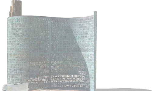 Kryptos: The CIA’s Enigmatic Sculpture (image credits: wikimedia)