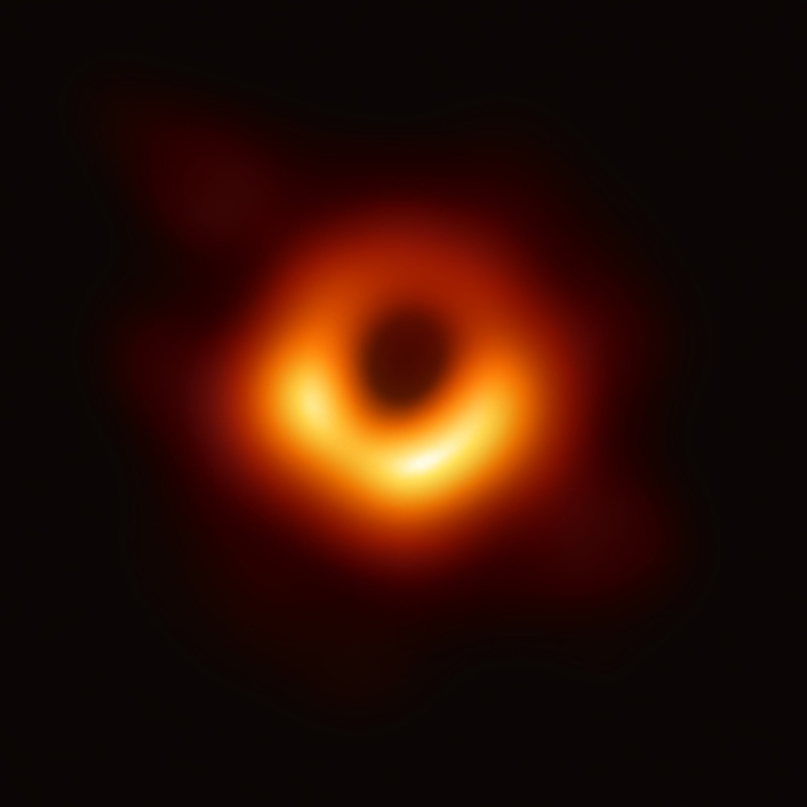 The First Image of a Black Hole (2019) (image credits: wikimedia)
