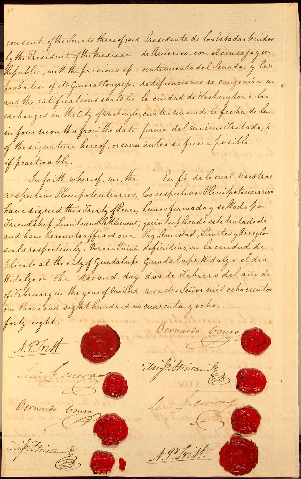 7. Treaty of Guadalupe Hidalgo (1848) (image credits: wikimedia)