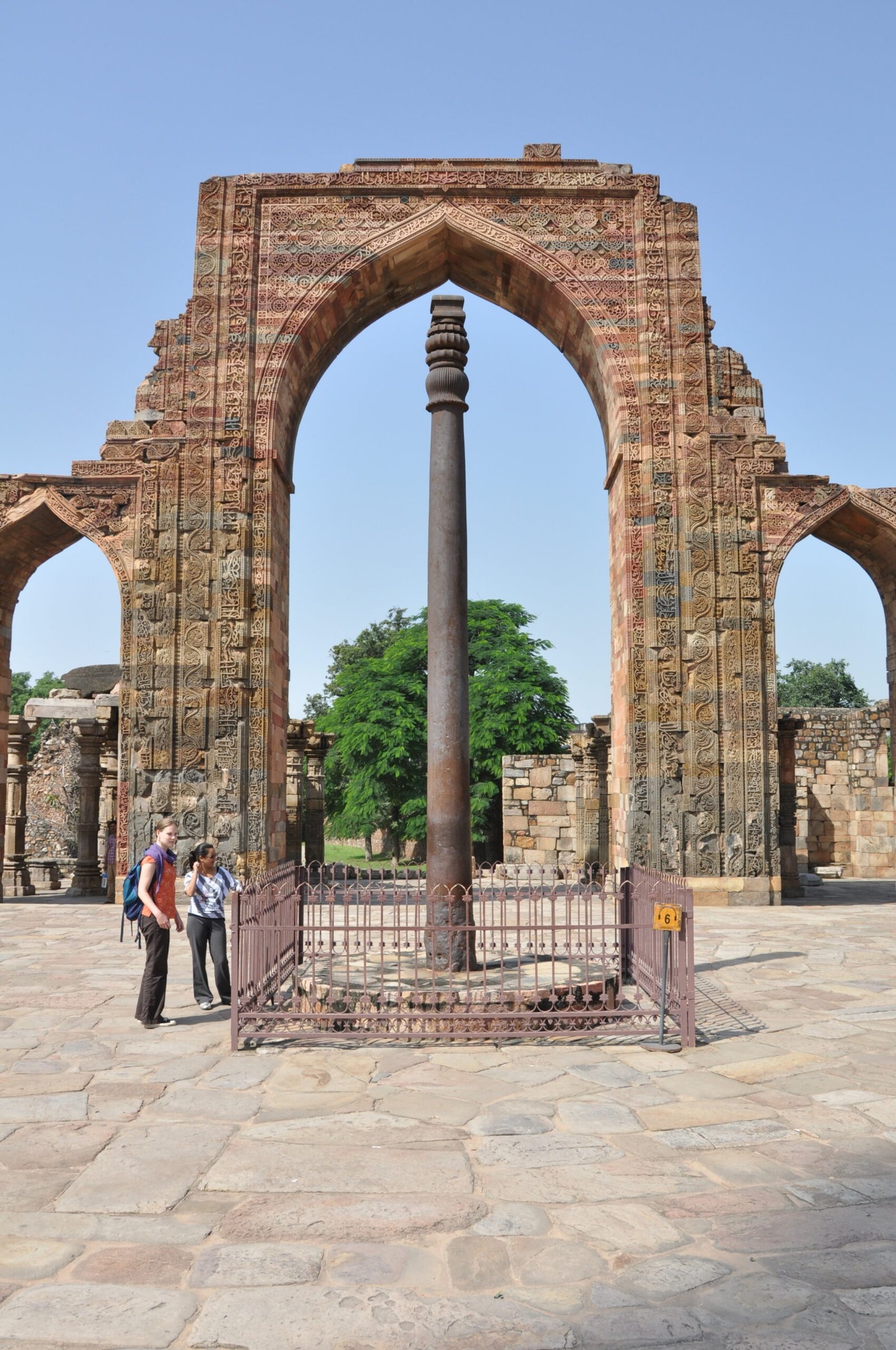 The Iron Pillar of Delhi (image credits: wikimedia)