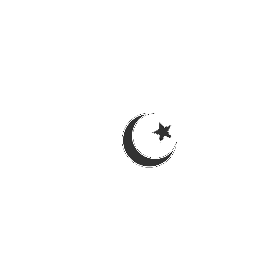 Crescent Moon and Star (☪) (image credits: wikimedia)
