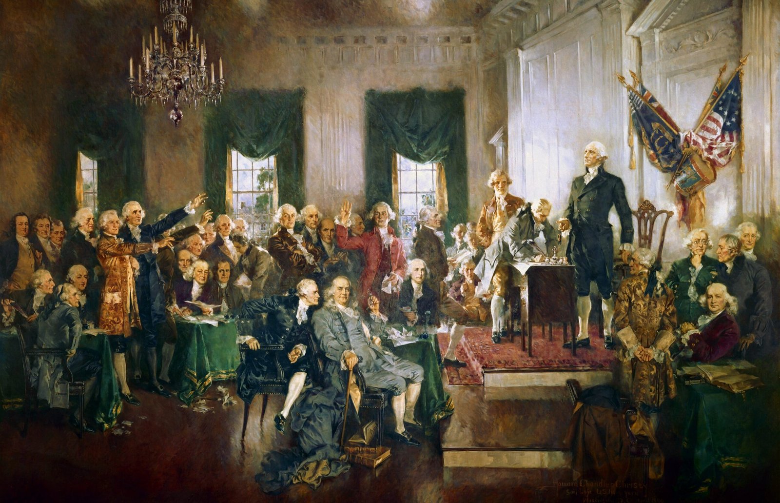 The Ratification of the U.S. Constitution (image credits: wikimedia)