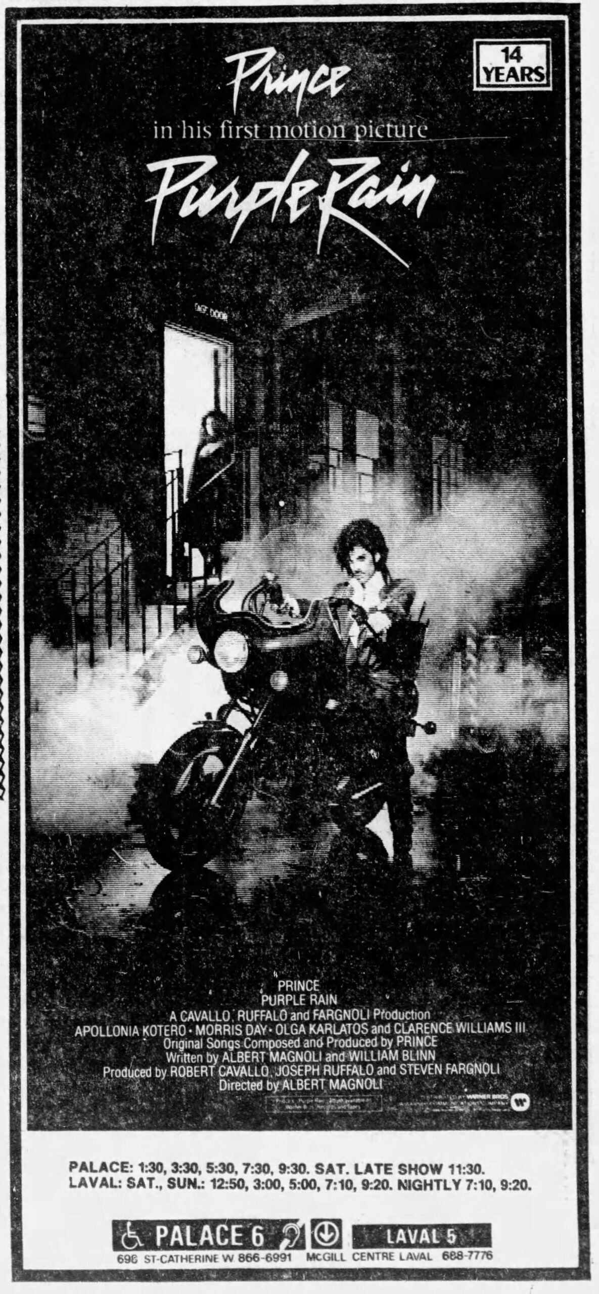 Prince’s Purple Rain in the Downpour, 1984 (image credits: wikimedia)