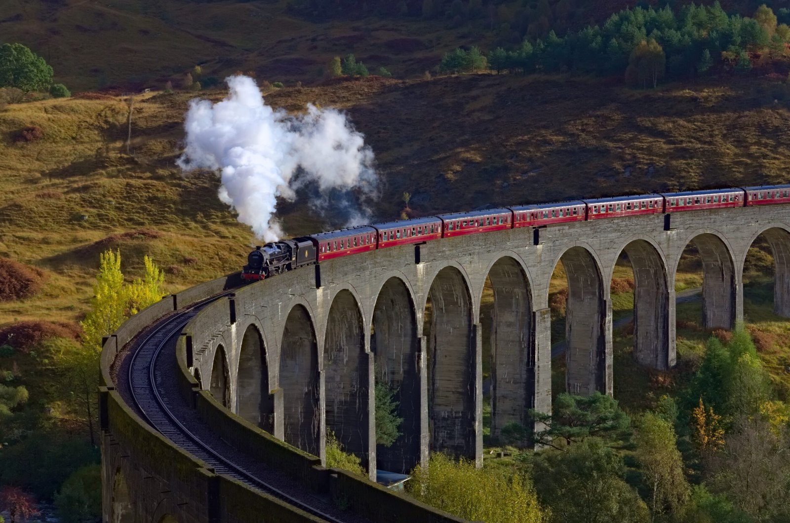The Hogwarts Express & Hagrid’s Hut – Scottish Highlands (image credits: wikimedia)