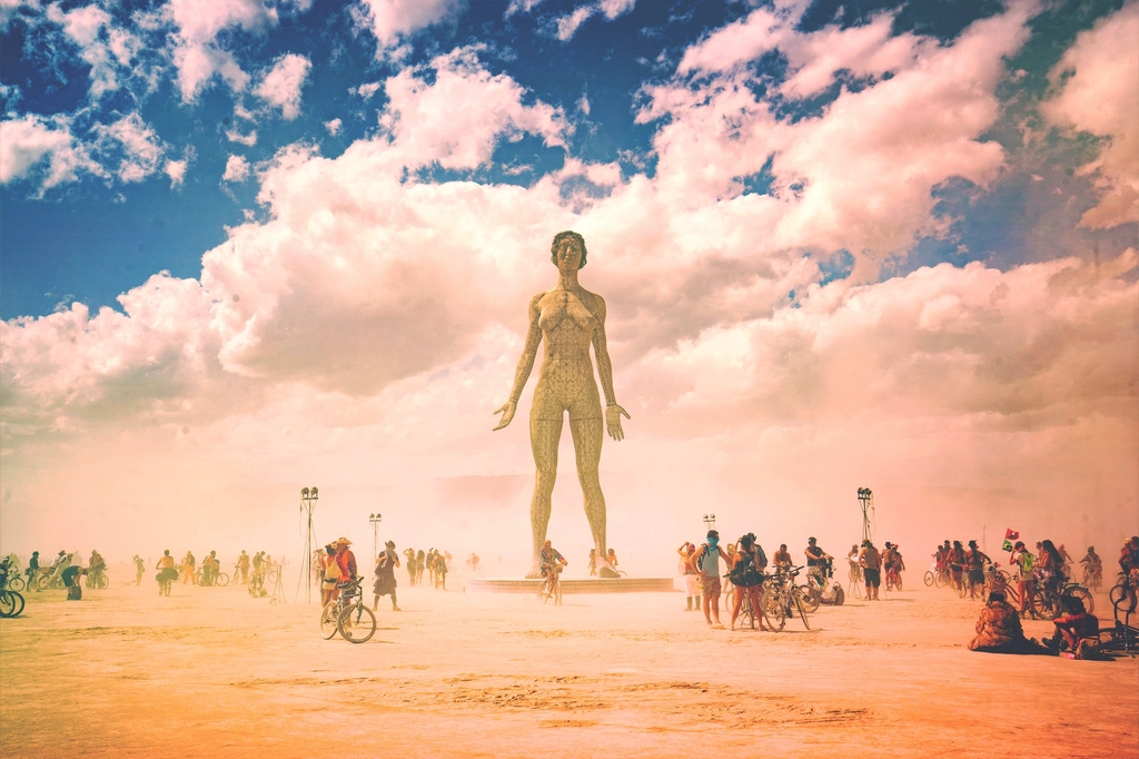Burning Man – Black Rock Desert, Nevada, USA (image credits: rawpixel)