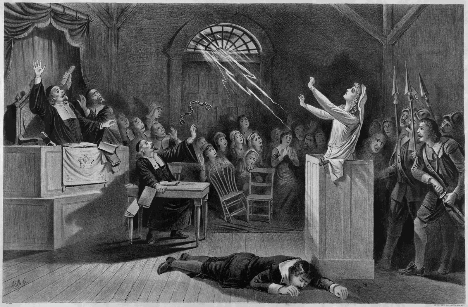 The Salem Witch Trials (1692) (image credits: wikimedia)