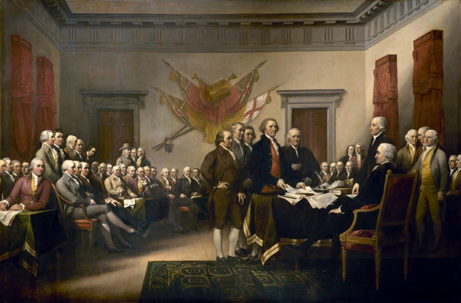 The Declaration of Independence (1776) (image credits: wikimedia)