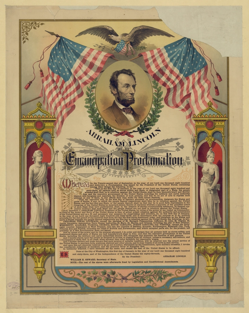 The Emancipation Proclamation (1863) (image credits: rawpixel)