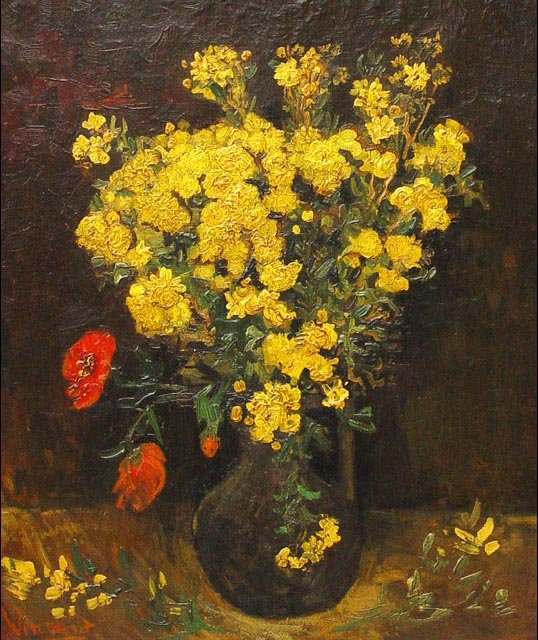 Vincent van Gogh – Still Life with Meadow Flowers and Roses (image credits: wikimedia)