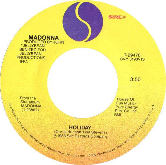 Madonna – Holiday (image credits: wikimedia)