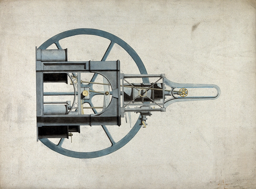 James Watt and the Steam Engine (image credits: rawpixel)
