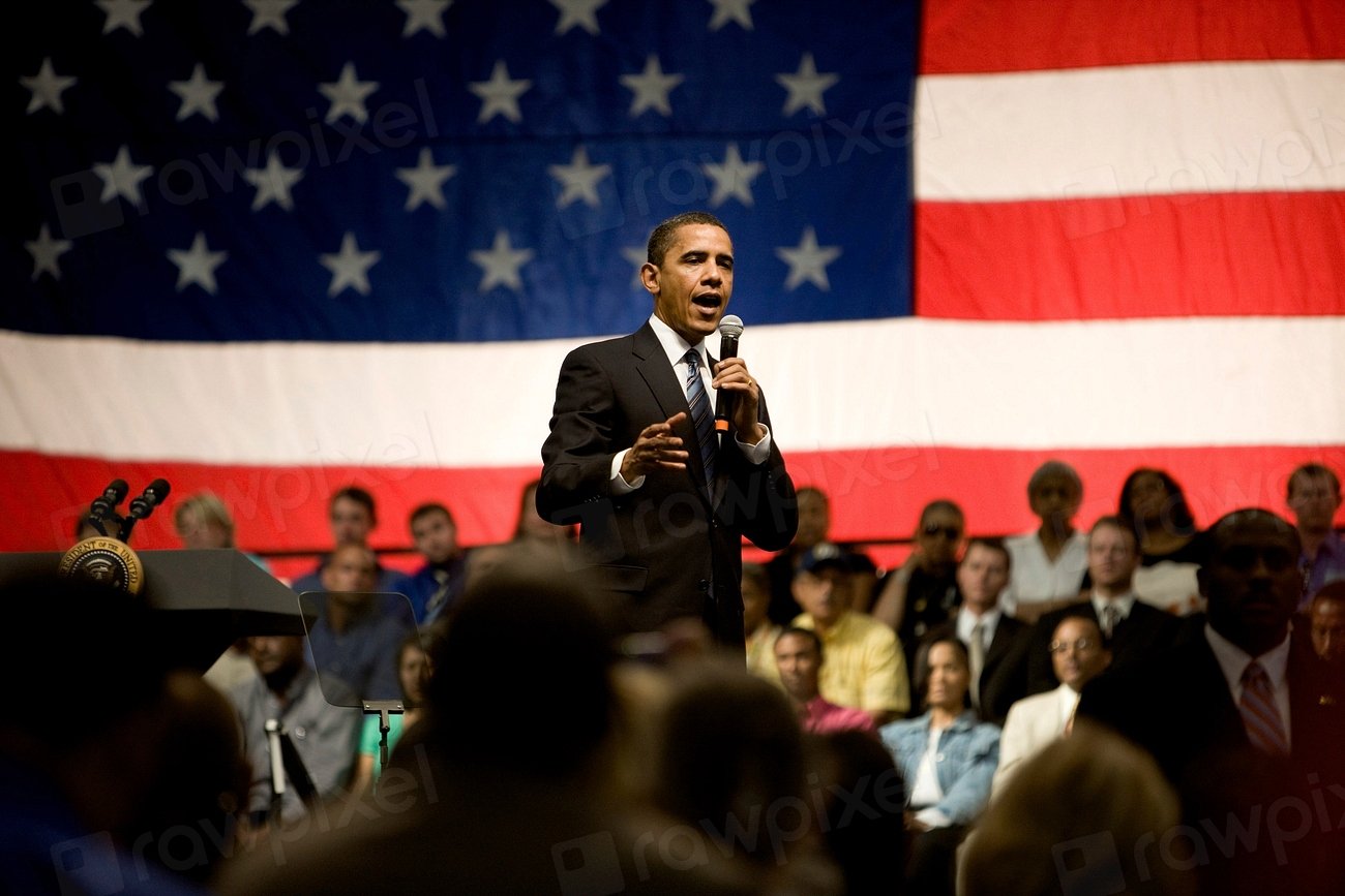 Barack Obama – Yes We Can Speech (2008) (image credits: rawpixel)