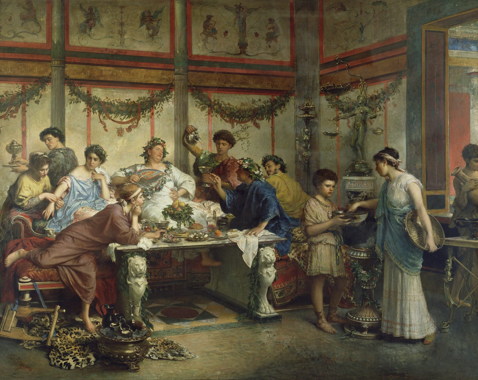 Romans Regularly Vomited During Feasts (image credits: wikimedia)