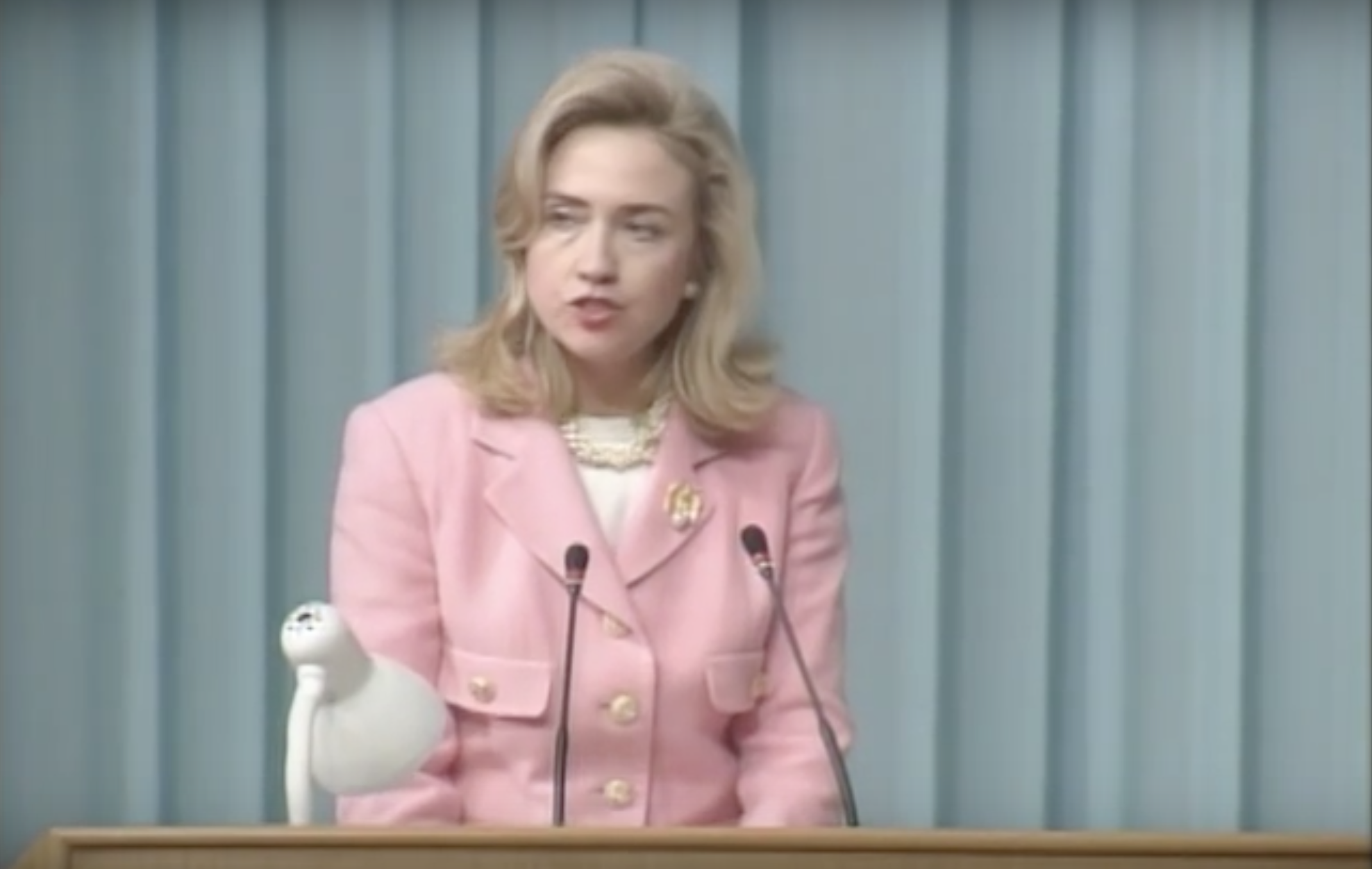 Hillary Clinton’s “Women’s Rights Are Human Rights,” 1995 (image credits: wikimedia)