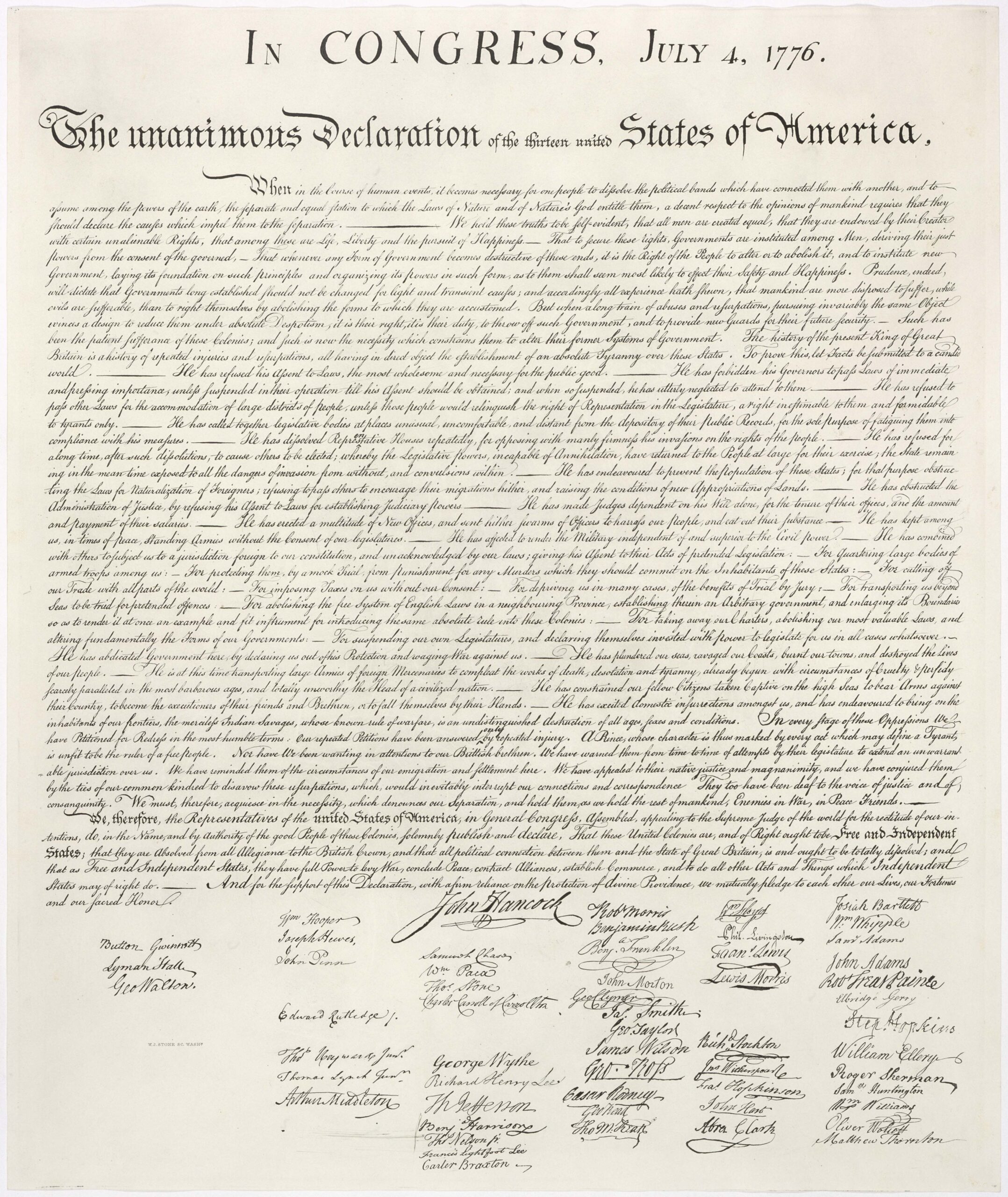 The Declaration of Independence: Birth of a Nation’s Voice (image credits: wikimedia)