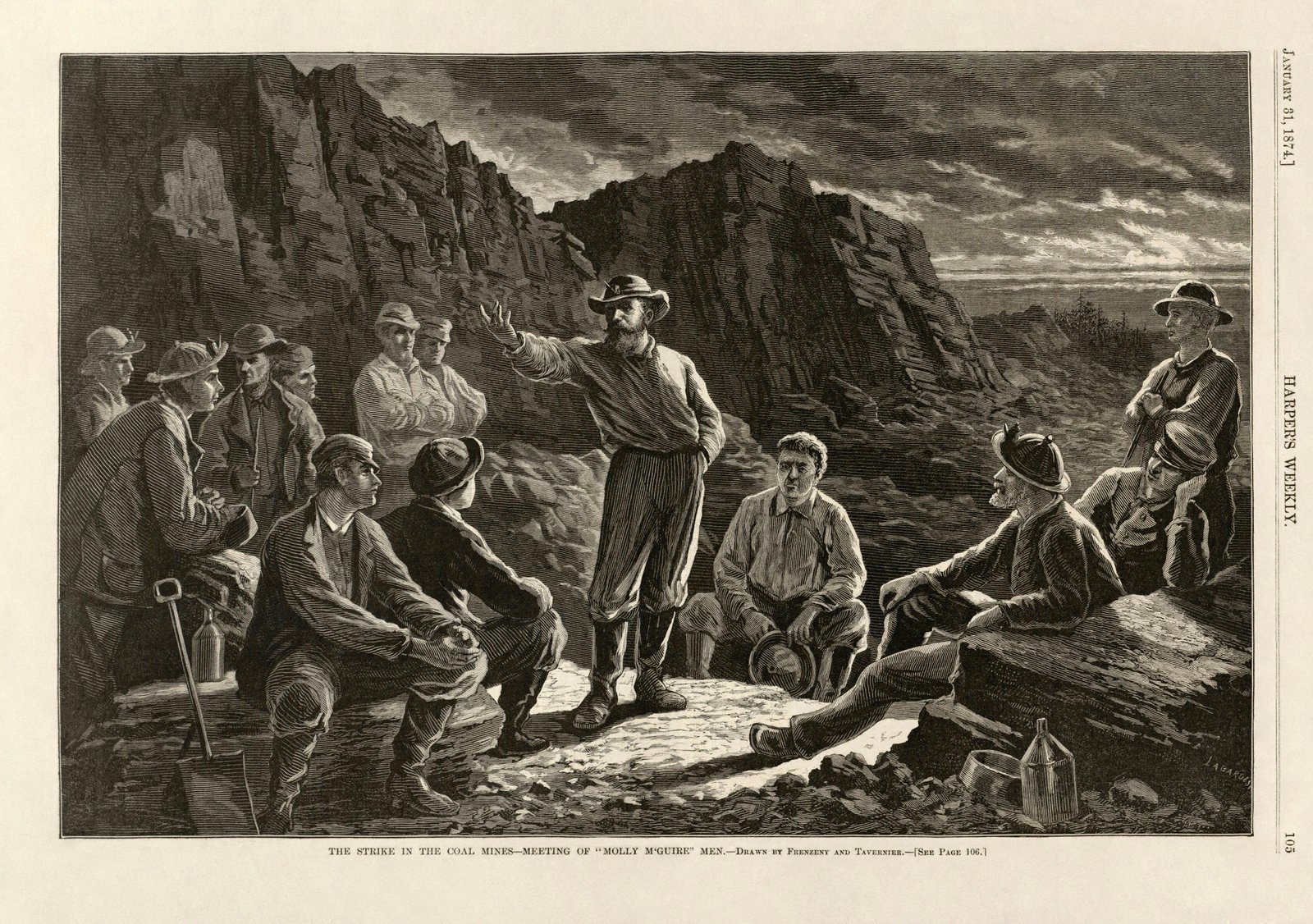 The Molly Maguires: Miners’ Secret Army (image credits: wikimedia)