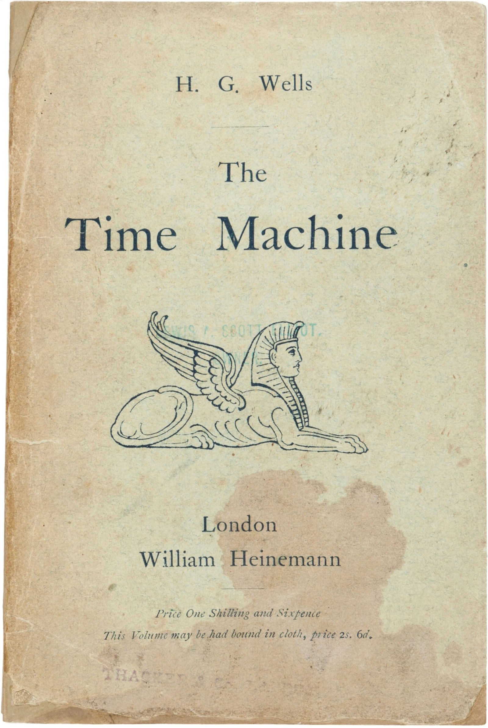 The Time Machine by H.G. Wells (image credits: wikimedia)