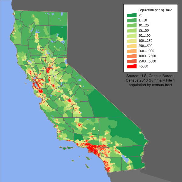 California Has More People Than All of Canada (image credits: wikimedia)