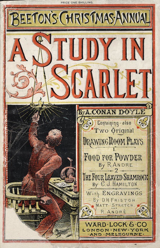 1. Arthur Conan Doyle – “A Study in Scarlet” (image credits: flickr)