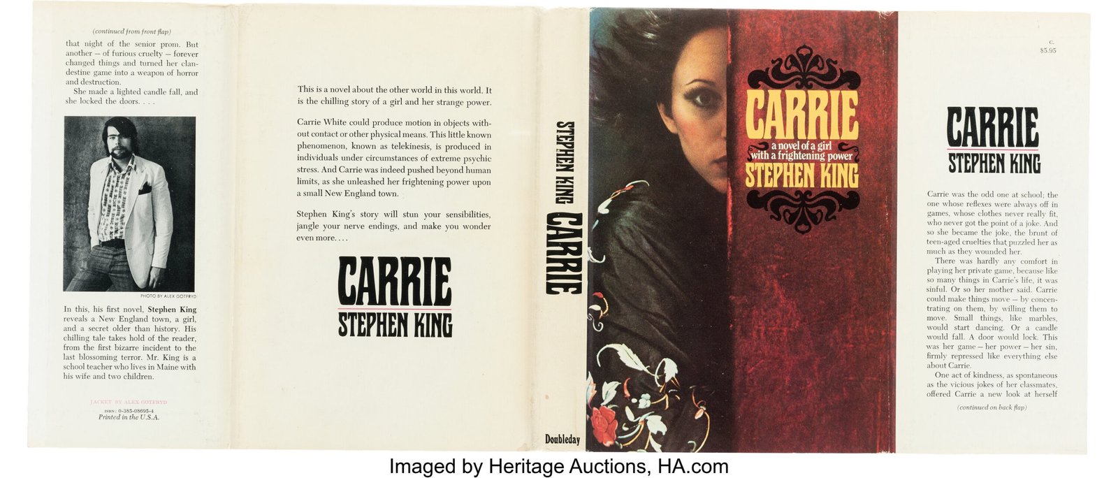 2. Carrie by Stephen King (image credits: wikimedia)