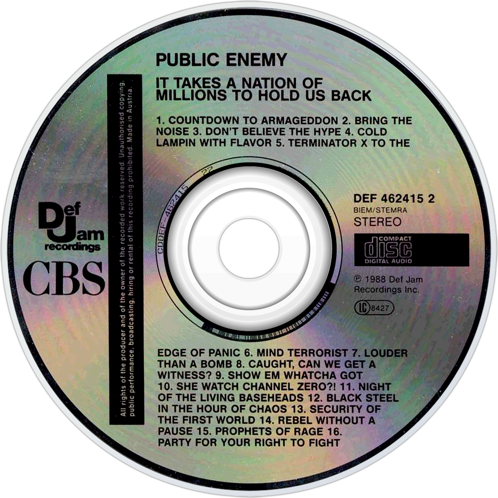 Public Enemy – “It Takes a Nation of Millions to Hold Us Back” (1988) (image credits: wikimedia)