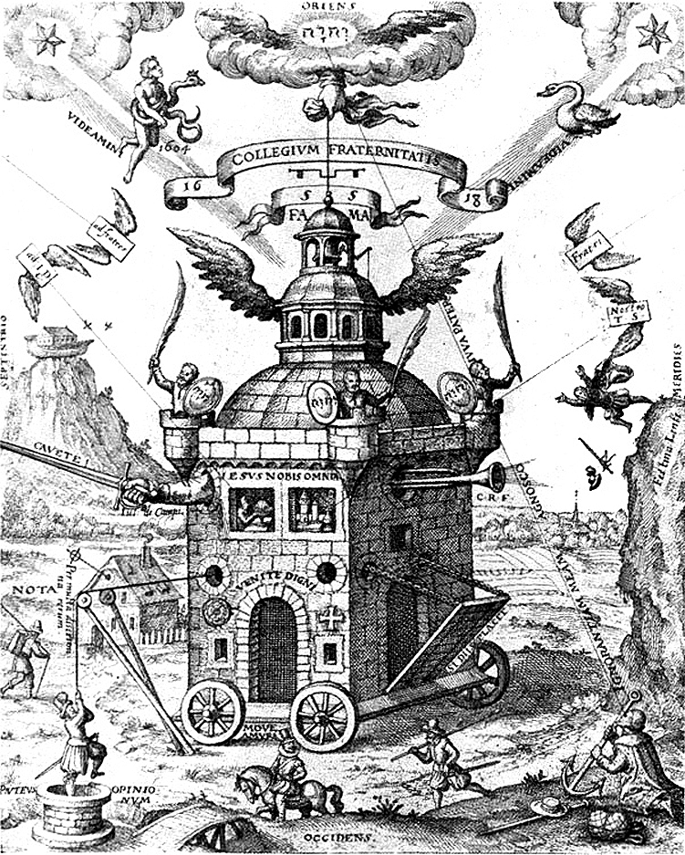 Benjamin Franklin and the Order of the Rosicrucians (image credits: wikimedia)