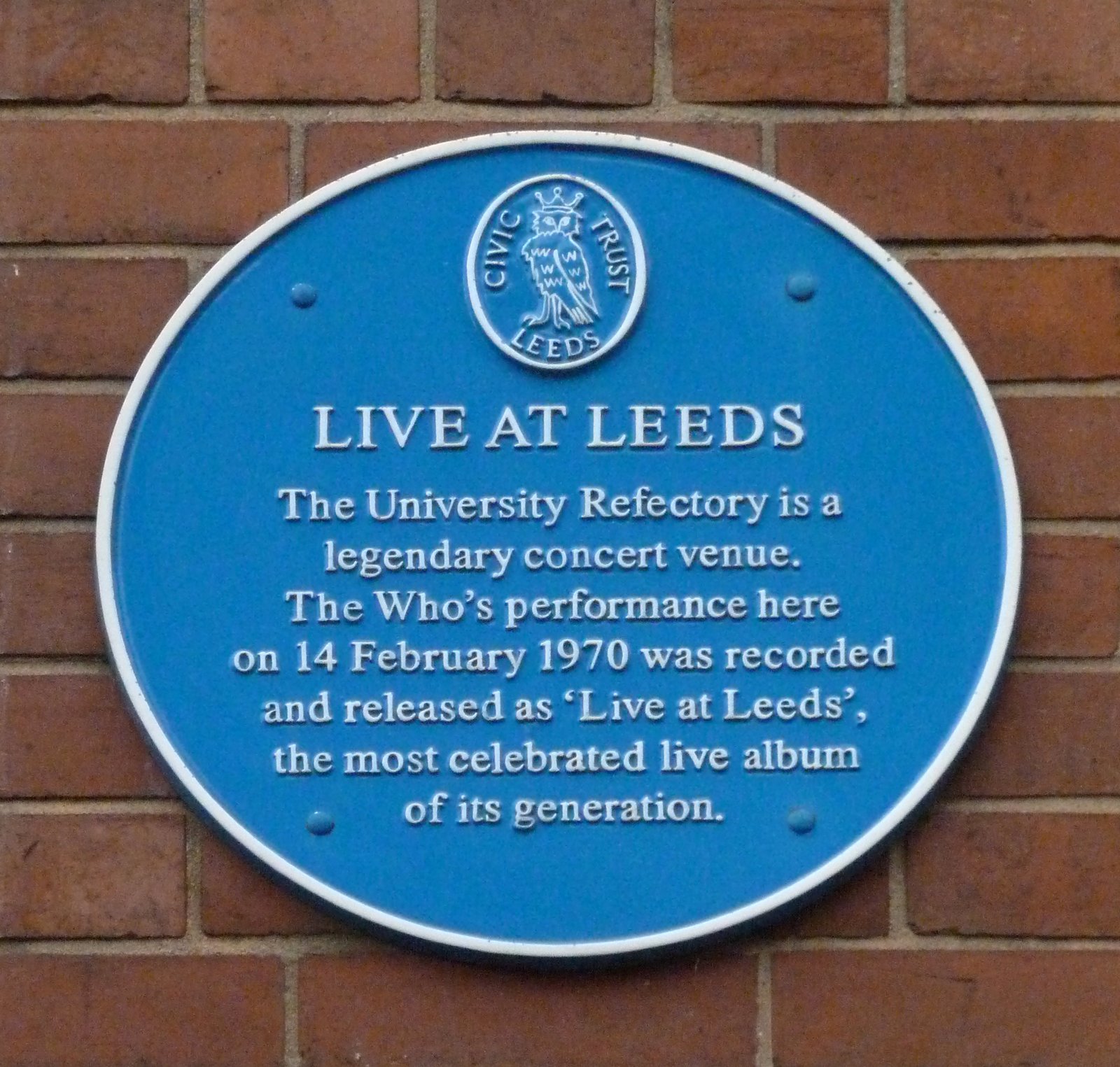 Live at Leeds (1970) – The Who (image credits: wikimedia)