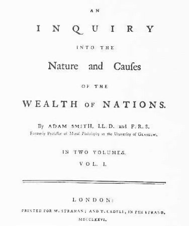 The Wealth of Nations by Adam Smith - Founding Economic History (image credits: wikimedia)