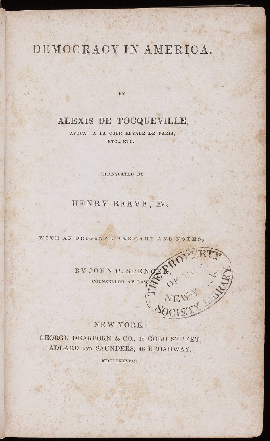 Democracy in America by Alexis de Tocqueville - Analyzing Democratic History (image credits: wikimedia)